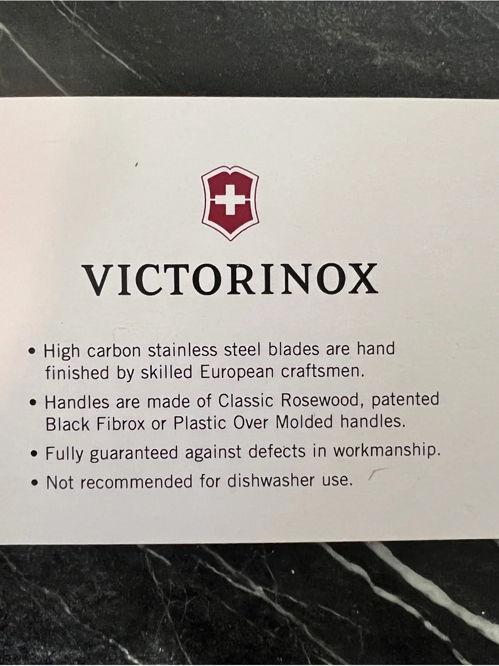 Victorinox Black and Silver 6-Piece Steak Knife Set